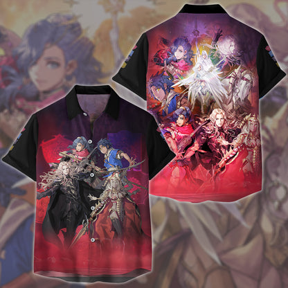 Fire Emblem: Fortune's Weave Video Game All Over Printed T-shirt Tank Top Zip Hoodie Pullover Hoodie Hawaiian Shirt Beach Shorts Joggers Hawaiian Shirt