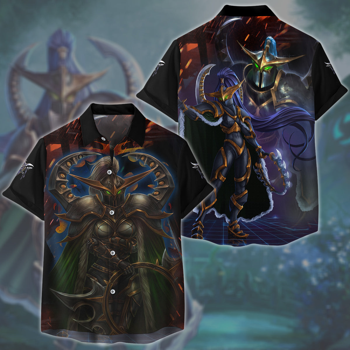 World Of Warcraft Maiev Shadowsong Video Game All Over Printed T-shirt Tank Top Zip Hoodie Pullover Hoodie Hawaiian Shirt Beach Shorts Joggers Hawaiian Shirt