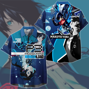 Persona 3 Reload Makoto Yuki Video Game All Over Printed T-shirt Tank Top Zip Hoodie Pullover Hoodie Hawaiian Shirt Beach Shorts Joggers Hawaiian Shirt S 