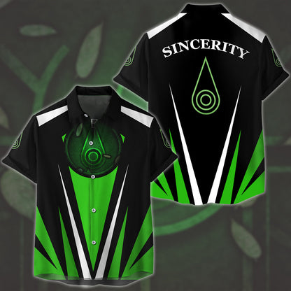 Digimon Crest Of Sincerity Video Game All Over Printed T-shirt Tank Top Zip Hoodie Pullover Hoodie Hawaiian Shirt Beach Shorts Joggers Hawaiian Shirt