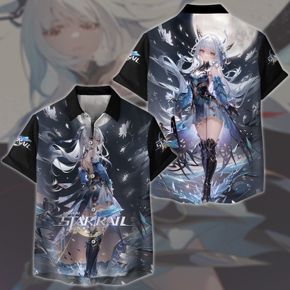 Honkai: Star Rail Jingliu Video Game All Over Printed T-shirt Tank Top Zip Hoodie Pullover Hoodie Hawaiian Shirt Beach Shorts Joggers Hawaiian Shirt