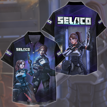 Selaco Video Game All Over Printed T-shirt Tank Top Zip Hoodie Pullover Hoodie Hawaiian Shirt Beach Shorts Joggers Hawaiian Shirt