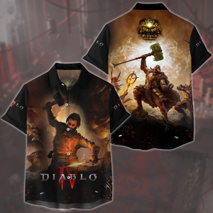 Diablo IV: Loot Reborn Video Game All Over Printed T-shirt Tank Top Zip Hoodie Pullover Hoodie Hawaiian Shirt Beach Shorts Joggers