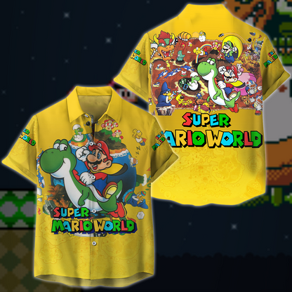 Super Mario World Video Game 3D All Over Printed T-shirt Tank Top Zip Hoodie Pullover Hoodie Hawaiian Shirt Beach Shorts Joggers Hawaiian Shirt