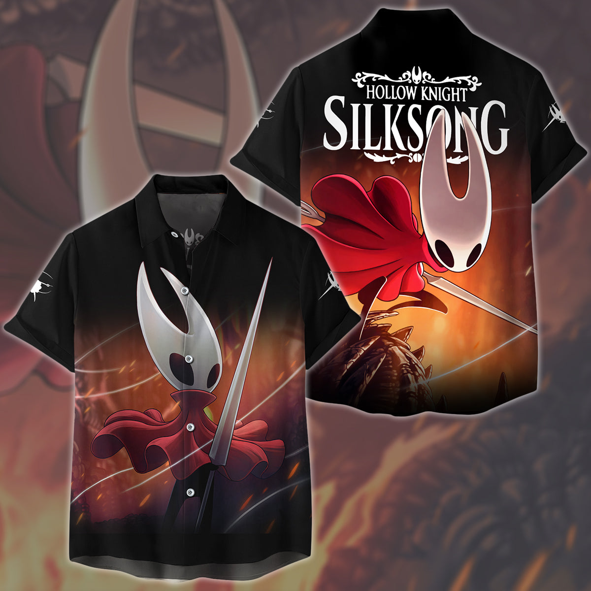 Hollow Knight: Silksong Video Game All Over Printed T-shirt Tank Top Zip Hoodie Pullover Hoodie Hawaiian Shirt Beach Shorts Joggers Hawaiian Shirt
