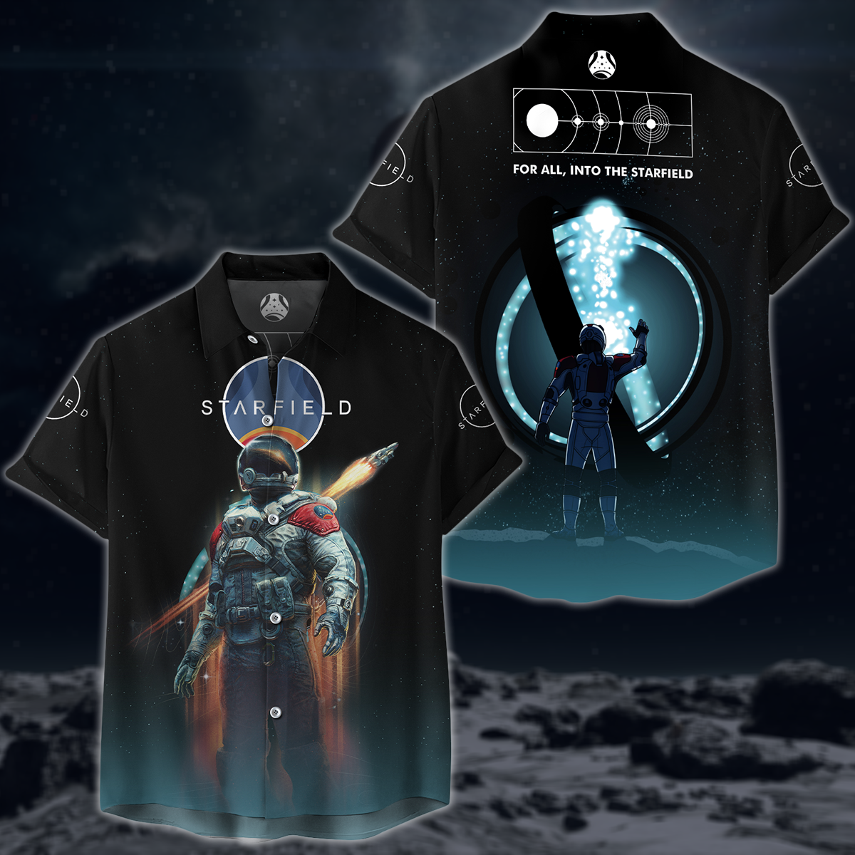 Starfield Video Game 3D All Over Printed T-shirt Tank Top Zip Hoodie Pullover Hoodie Hawaiian Shirt Beach Shorts Joggers Hawaiian Shirt