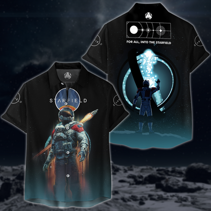 Starfield Video Game 3D All Over Printed T-shirt Tank Top Zip Hoodie Pullover Hoodie Hawaiian Shirt Beach Shorts Joggers Hawaiian Shirt