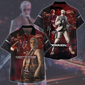 Tekken 8 Victor Video Game All Over Printed T-shirt Tank Top Zip Hoodie Pullover Hoodie Hawaiian Shirt Beach Shorts Joggers Hawaiian Shirt S 