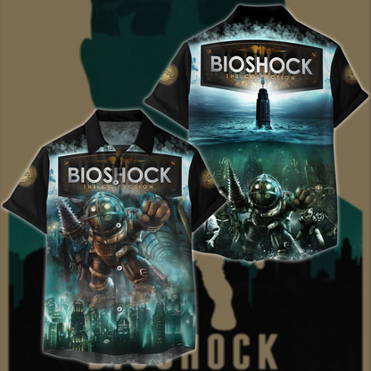 BioShock Video Game 3D All Over Printed T-shirt Tank Top Zip Hoodie Pullover Hoodie Hawaiian Shirt Beach Shorts Joggers Hawaiian Shirt