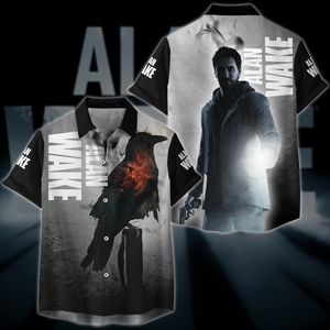 Alan Wake Video Game All Over Printed T-shirt Tank Top Zip Hoodie Pullover Hoodie Hawaiian Shirt Beach Shorts Joggers Hawaiian Shirt S 