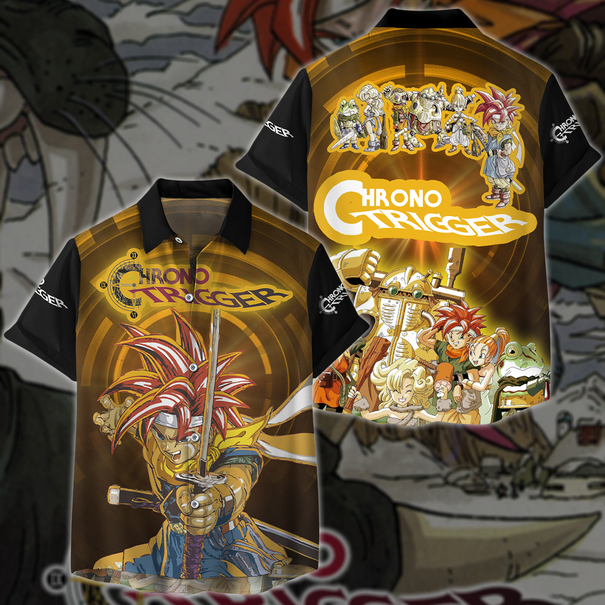 Chrono Trigger Video Game All-Over T-shirt Hoodie Tank Top Hawaiian Shirt Beach Shorts Joggers Hawaiian Shirt