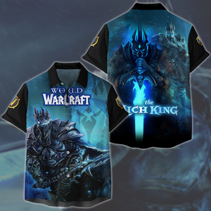 World Of Warcraft Arthas The Lich King Video Game All Over Printed T-shirt Tank Top Zip Hoodie Pullover Hoodie Hawaiian Shirt Beach Shorts Joggers Hawaiian Shirt S 