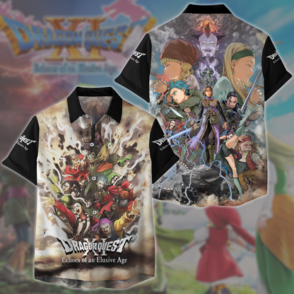 Dragon Quest XI: Echoes of an Elusive Age Video Game All Over Printed T-shirt Tank Top Zip Hoodie Pullover Hoodie Hawaiian Shirt Beach Shorts Joggers Hawaiian Shirt