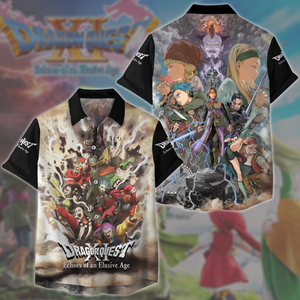 Dragon Quest XI: Echoes of an Elusive Age Video Game All Over Printed T-shirt Tank Top Zip Hoodie Pullover Hoodie Hawaiian Shirt Beach Shorts Joggers Hawaiian Shirt S 