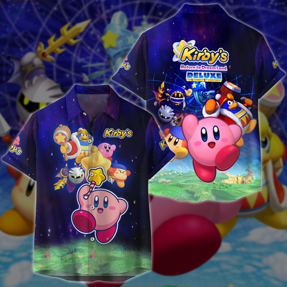 Kirby's Return to Dream Land Deluxe Video Game 3D All Over Printed T-shirt Tank Top Zip Hoodie Pullover Hoodie Hawaiian Shirt Beach Shorts Jogger Hawaiian Shirt