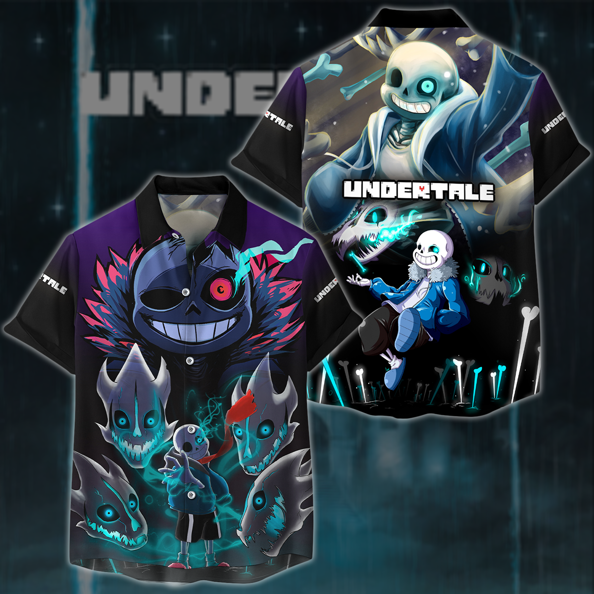 Undertale Video Game 3D All Over Printed T-shirt Tank Top Zip Hoodie Pullover Hoodie Hawaiian Shirt Beach Shorts Joggers Hawaiian Shirt