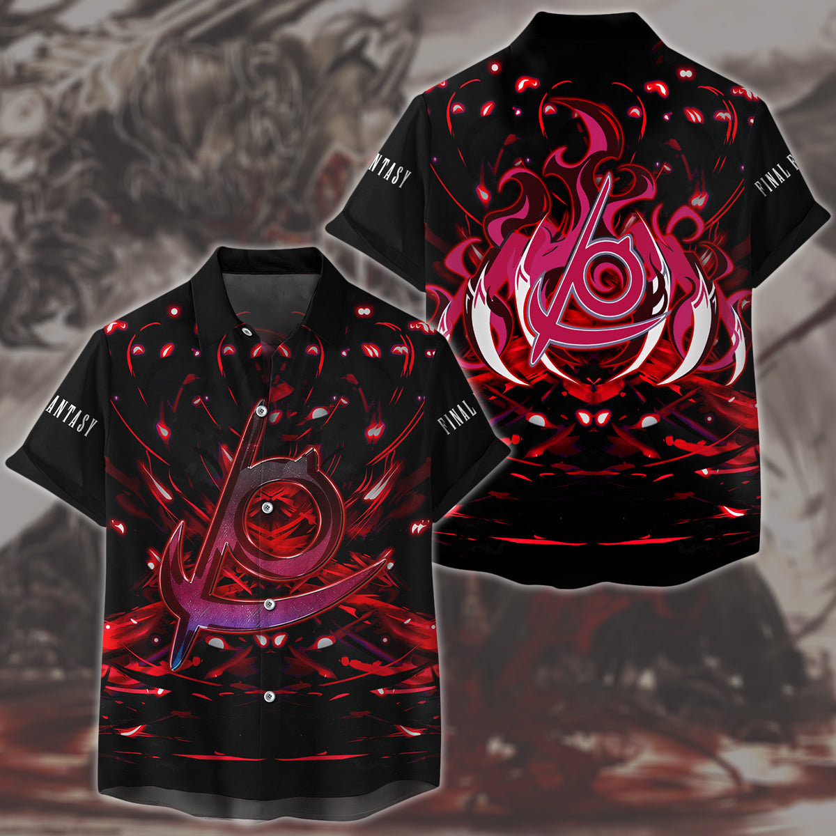 Final Fantasy Reaper Video Game All Over Printed T-shirt Tank Top Zip Hoodie Pullover Hoodie Hawaiian Shirt Beach Shorts Joggers Hawaiian Shirt