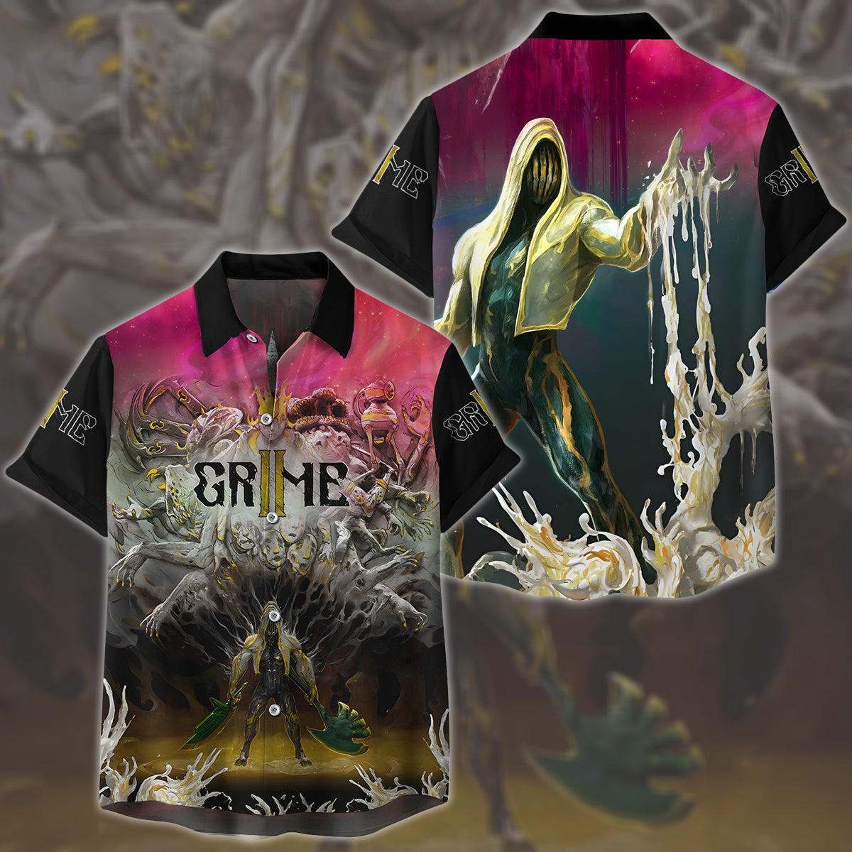 Grime II Video Game All Over Printed T-shirt Tank Top Zip Hoodie Pullover Hoodie Hawaiian Shirt Beach Shorts Joggers