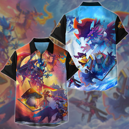 Monster Train 2 Video Game All Over Printed T-shirt Tank Top Zip Hoodie Pullover Hoodie Hawaiian Shirt Beach Shorts Joggers Hawaiian Shirt