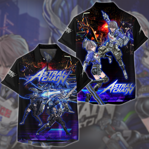 Astral Chain Video Game All Over Printed T-shirt Tank Top Zip Hoodie Pullover Hoodie Hawaiian Shirt Beach Shorts Joggers Hawaiian Shirt S 