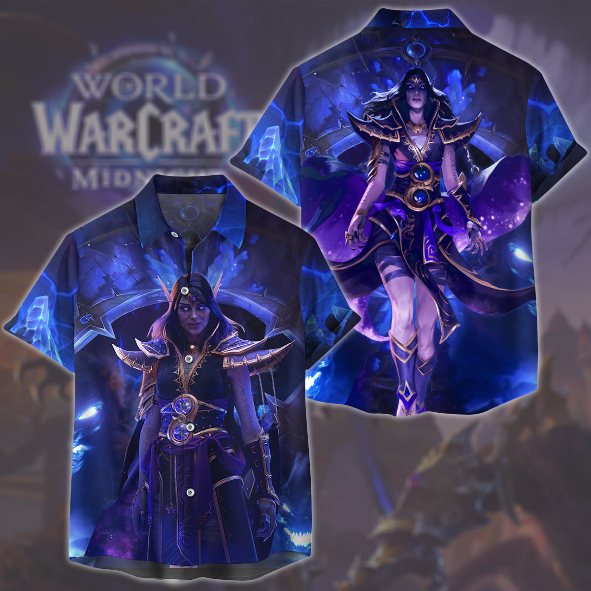 World of Warcraft: Midnight Video Game All Over Printed T-shirt Tank Top Zip Hoodie Pullover Hoodie Hawaiian Shirt Beach Shorts Joggers