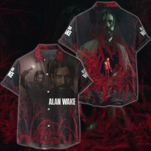 Alan Wake 2 Video Game All Over Printed T-shirt Tank Top Zip Hoodie Pullover Hoodie Hawaiian Shirt Beach Shorts Joggers Hawaiian Shirt S 