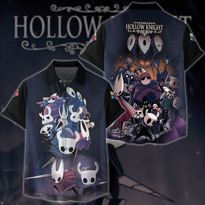 Hollow Knight Video Game 3D All Over Printed T-shirt Tank Top Zip Hoodie Pullover Hoodie Hawaiian Shirt Beach Shorts Joggers Hawaiian Shirt