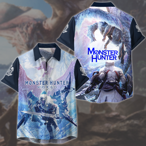 Monster Hunter: World Video Game All Over Printed T-shirt Tank Top Zip Hoodie Pullover Hoodie Hawaiian Shirt Beach Shorts Joggers Hawaiian Shirt S 