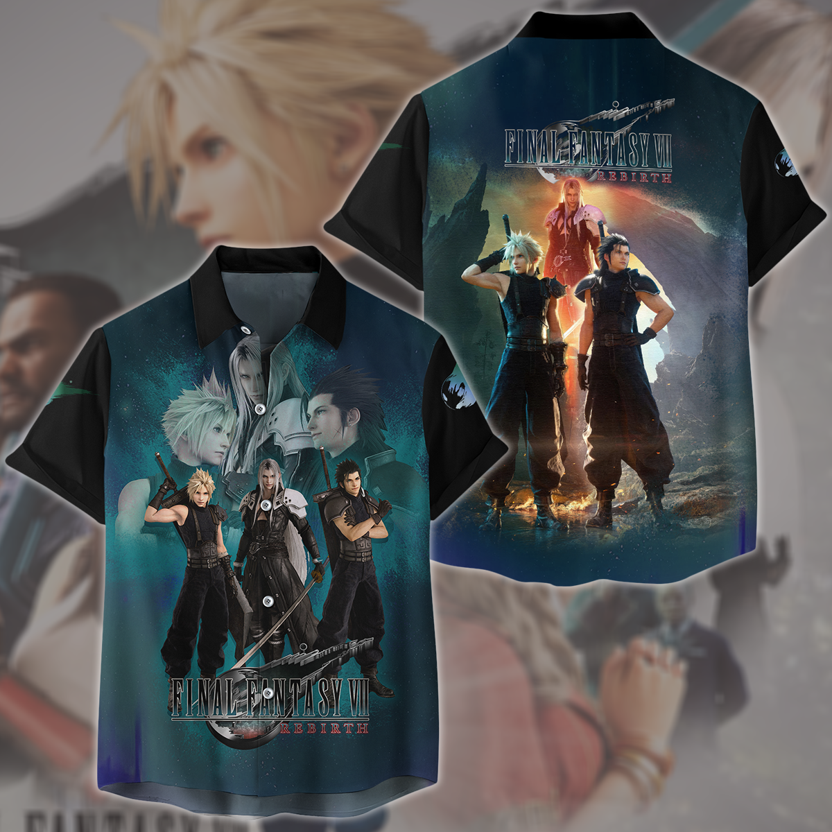 Final Fantasy 7 Rebirth Video Game All Over Printed T-shirt Tank Top Zip Hoodie Pullover Hoodie Hawaiian Shirt Beach Shorts Joggers Hawaiian Shirt