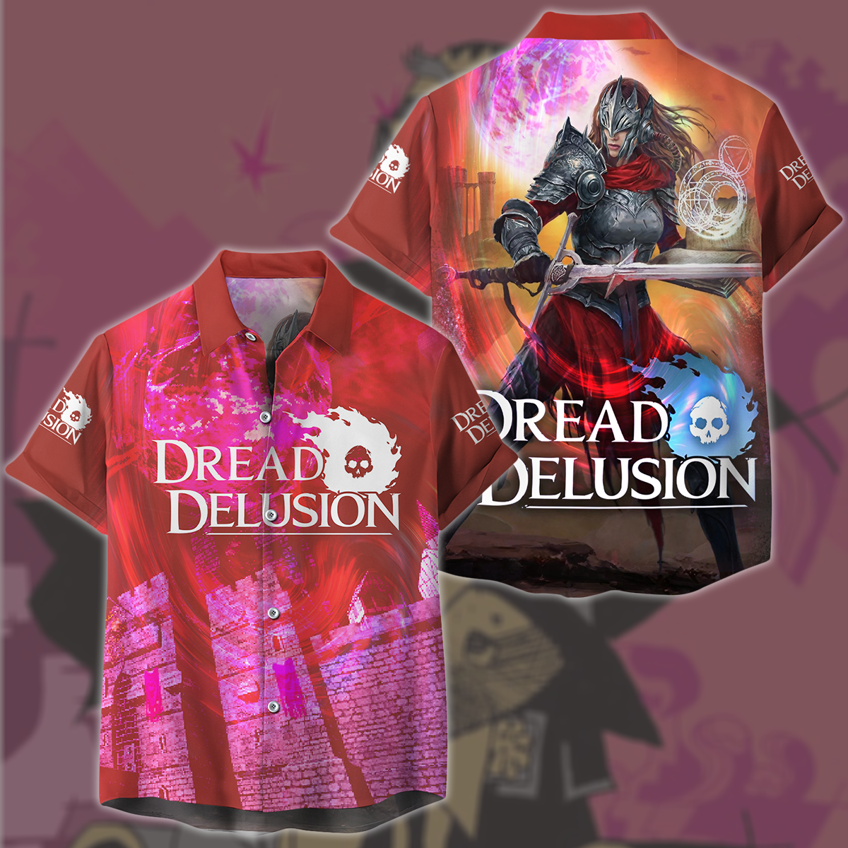 Dread Delusion Video Game All Over Printed T-shirt Tank Top Zip Hoodie Pullover Hoodie Hawaiian Shirt Beach Shorts Joggers Hawaiian Shirt