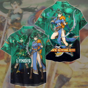 Fire Emblem Blazing Sword Lyndis Video Game All Over Printed T-shirt Tank Top Zip Hoodie Pullover Hoodie Hawaiian Shirt Beach Shorts Joggers Hawaiian Shirt S 