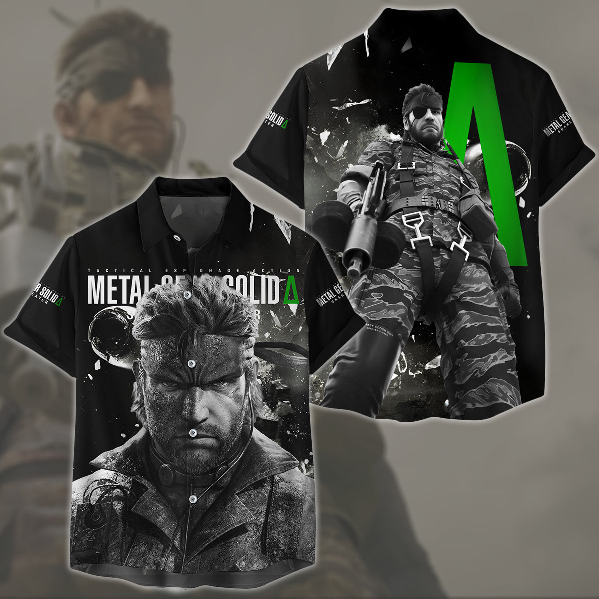 Metal Gear Solid: Snake Eater Video Game All Over Printed T-shirt Tank Top Zip Hoodie Pullover Hoodie Hawaiian Shirt Beach Shorts Joggers Hawaiian Shirt