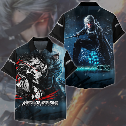 Metal Gear Rising: Revengeance Video Game All Over Printed T-shirt Tank Top Zip Hoodie Pullover Hoodie Hawaiian Shirt Beach Shorts Joggers Hawaiian Shirt