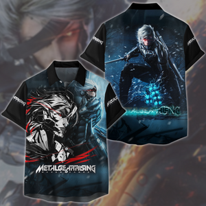 Metal Gear Rising: Revengeance Video Game All Over Printed T-shirt Tank Top Zip Hoodie Pullover Hoodie Hawaiian Shirt Beach Shorts Joggers Hawaiian Shirt S 