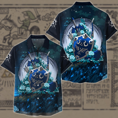 The Legend of Zelda Legendary Artifacts Video Game All Over Printed T-shirt Tank Top Zip Hoodie Pullover Hoodie Hawaiian Shirt Beach Shorts Joggers