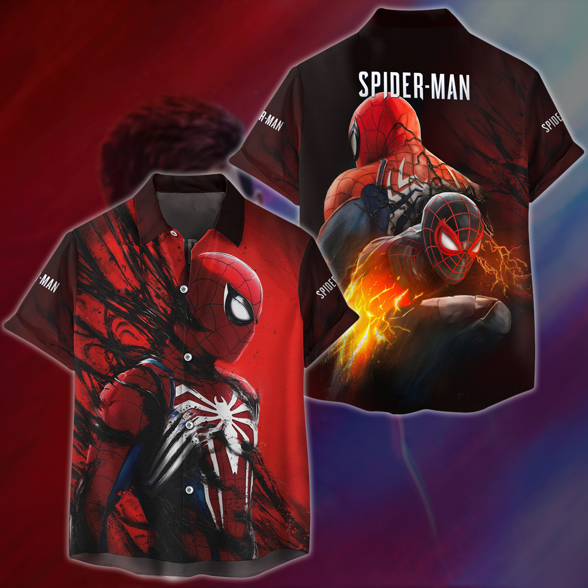Spider-Man 2 Video Game All Over Printed T-shirt Tank Top Zip Hoodie Pullover Hoodie Hawaiian Shirt Beach Shorts Joggers Hawaiian Shirt
