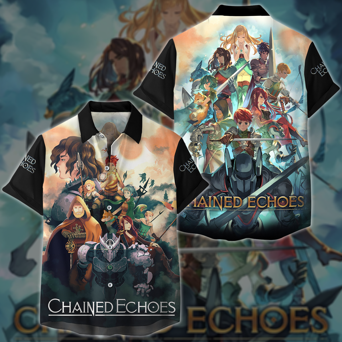 Chained Echoes Video Game 3D All Over Printed T-shirt Tank Top Zip Hoodie Pullover Hoodie Hawaiian Shirt Beach Shorts Joggers Hawaiian Shirt