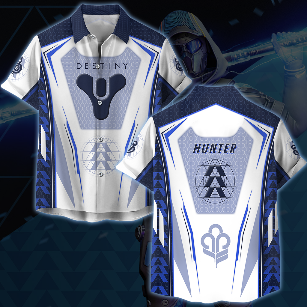 Destiny Hunter Video Game All Over Printed T-shirt Tank Top Zip Hoodie Pullover Hoodie Hawaiian Shirt Beach Shorts Joggers Hawaiian Shirt