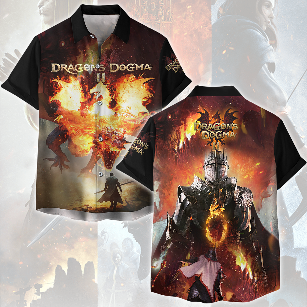 Dragon’s Dogma II Video Game All Over Printed T-shirt Tank Top Zip Hoodie Pullover Hoodie Hawaiian Shirt Beach Shorts Joggers Hawaiian Shirt