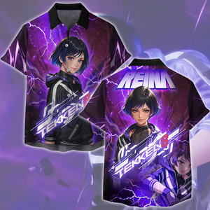 Tekken 8 Reina Video Game All Over Printed T-shirt Tank Top Zip Hoodie Pullover Hoodie Hawaiian Shirt Beach Shorts Joggers Hawaiian Shirt S 