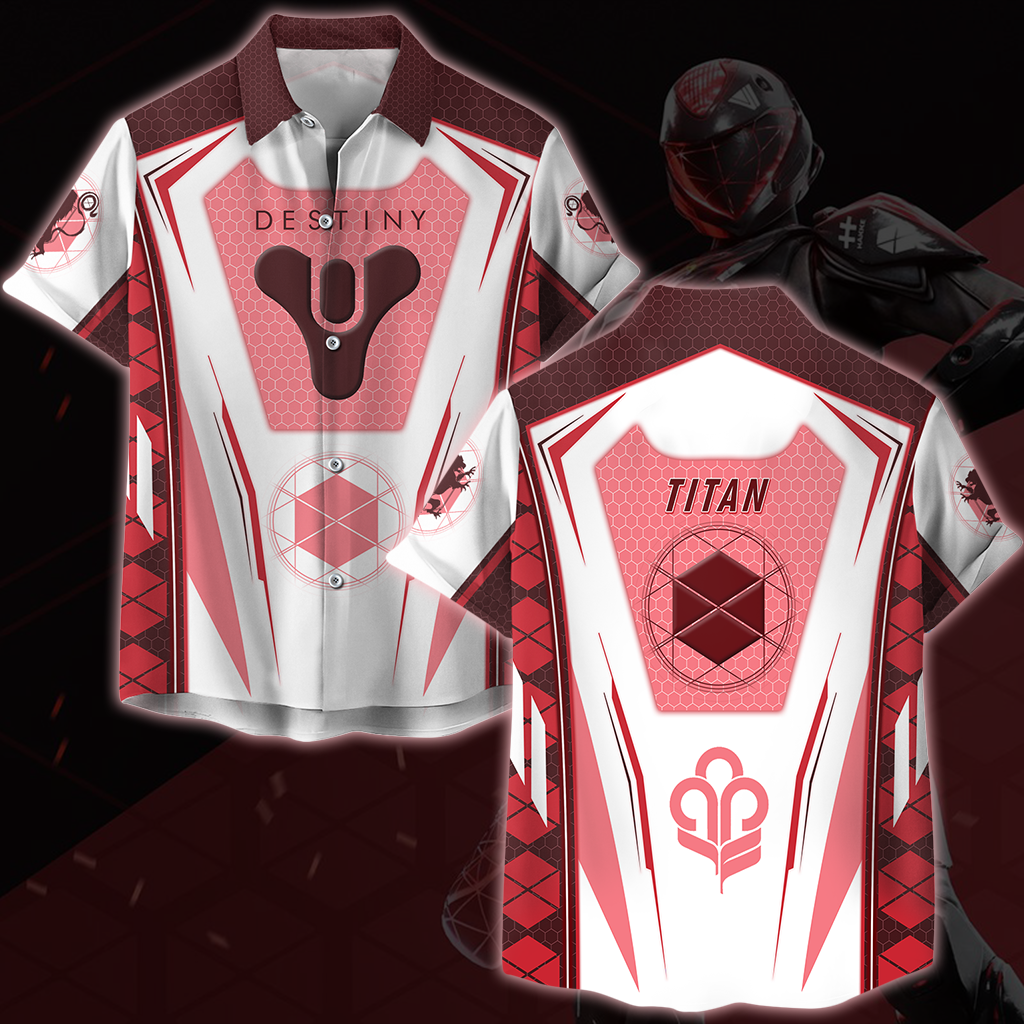 Destiny Titan Video Game All Over Printed T-shirt Tank Top Zip Hoodie Pullover Hoodie Hawaiian Shirt Beach Shorts Joggers Hawaiian Shirt
