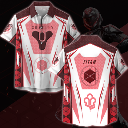 Destiny Titan Video Game All Over Printed T-shirt Tank Top Zip Hoodie Pullover Hoodie Hawaiian Shirt Beach Shorts Joggers Hawaiian Shirt