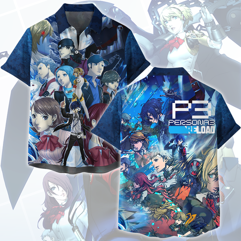 Persona 3 Reload Video Game All Over Printed T-shirt Tank Top Zip Hoodie Pullover Hoodie Hawaiian Shirt Beach Shorts Joggers Hawaiian Shirt