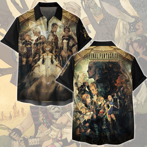 Final Fantasy XII - The Zodiac Age Video Game All Over Printed T-shirt Tank Top Zip Hoodie Pullover Hoodie Hawaiian Shirt Beach Shorts Joggers Hawaiian Shirt S 