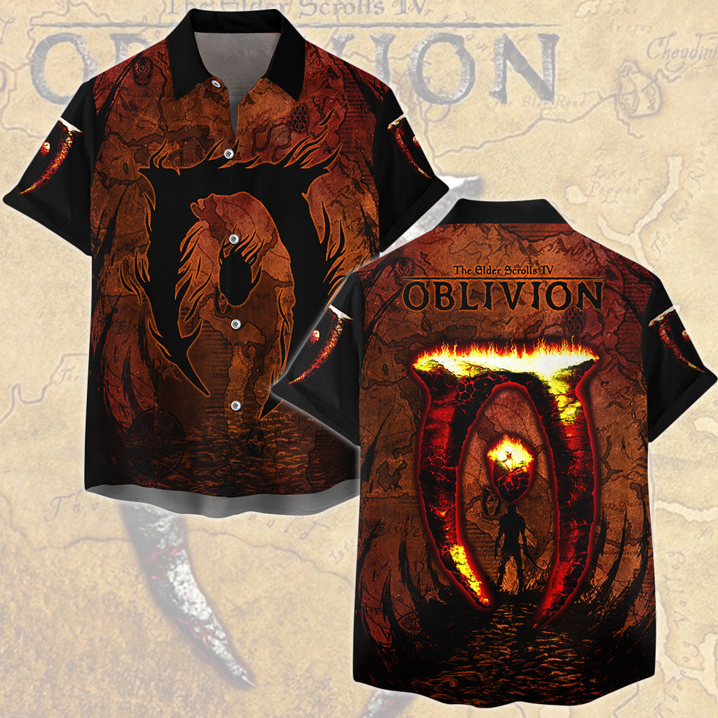 The Elder Scrolls IV: Oblivion Video Game All Over Printed T-shirt Tank Top Zip Hoodie Pullover Hoodie Hawaiian Shirt Beach Shorts Joggers Hawaiian Shirt