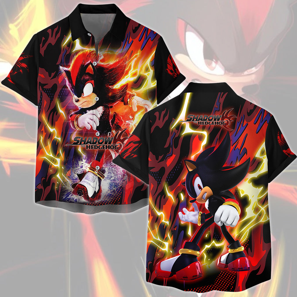 Shadow the Hedgehog (Sonic X) Video Game All Over Printed T-shirt Tank Top Zip Hoodie Pullover Hoodie Hawaiian Shirt Beach Shorts Joggers Hawaiian Shirt