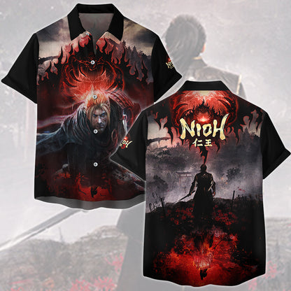 Nioh 3 Video Game All Over Printed T-shirt Tank Top Zip Hoodie Pullover Hoodie Hawaiian Shirt Beach Shorts Joggers