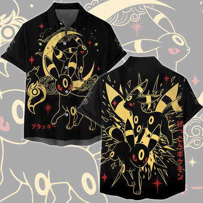 Pokemon Umbreon Video Game All Over Printed T-shirt Tank Top Zip Hoodie Pullover Hoodie Hawaiian Shirt Beach Shorts Joggers Hawaiian Shirt