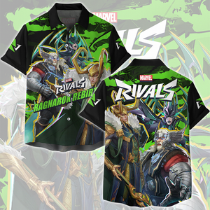 Marvel Rivals - Ragnarok Rebirth Video Game All Over Printed T-shirt Tank Top Zip Hoodie Pullover Hoodie Hawaiian Shirt Beach Shorts Joggers Hawaiian Shirt S 