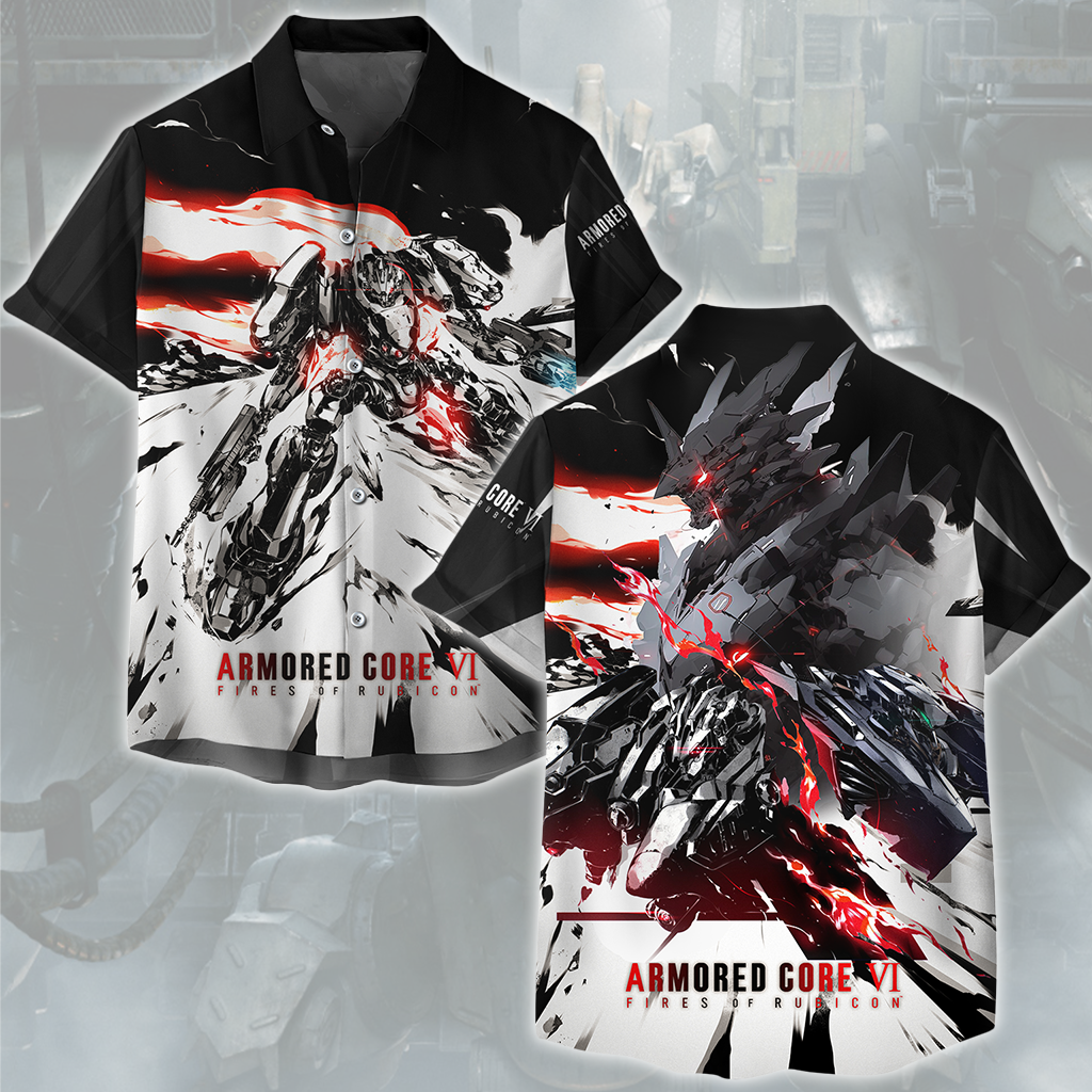 Armored Core VI: Fires of Rubicon Video Game All Over Printed T-shirt Tank Top Zip Hoodie Pullover Hoodie Hawaiian Shirt Beach Shorts Joggers Hawaiian Shirt